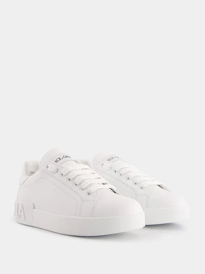 DOLCE & GABBANA Portofino Calfskin Sneakers