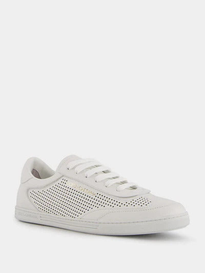 DOLCE & GABBANA Saint Tropez Perforated White Sneakers