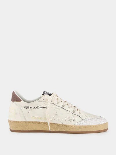 GOLDEN GOOSE Ballstar Sneakers With Nappa Upper And Suede Heel