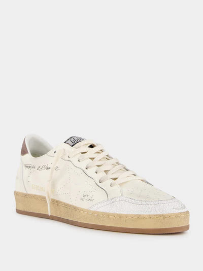 GOLDEN GOOSE Ballstar Sneakers With Nappa Upper And Suede Heel