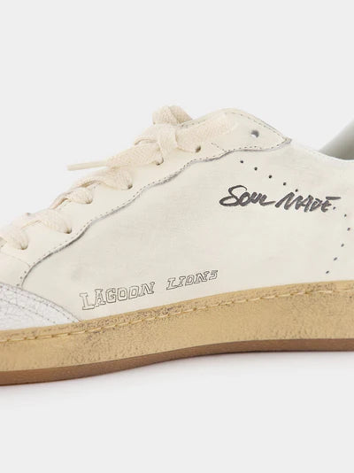 GOLDEN GOOSE Ballstar Sneakers With Nappa Upper And Suede Heel