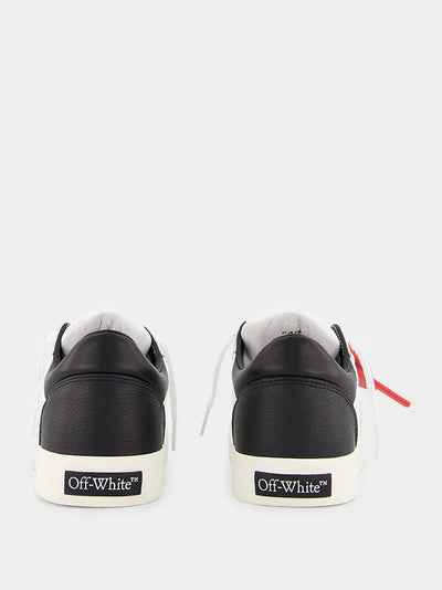 OFF-WHITE Contrasting-Tag Leather Sneakers