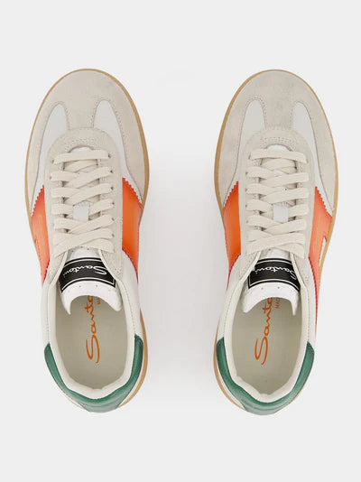 SANTONI DBS Oly Retro Leather Sneakers