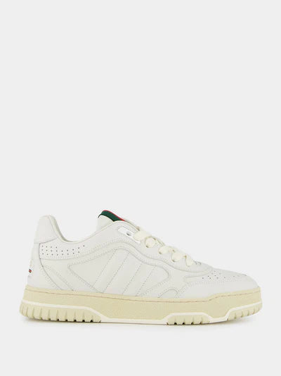 GUCCI Re-Web White Leather Trainer
