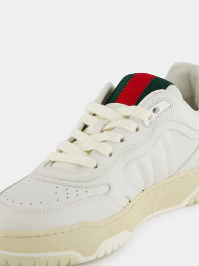 GUCCI Re-Web White Leather Trainer