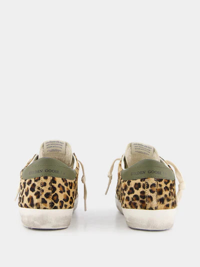 GOLDEN GOOSE Super-Star Classic Sneakers With Horsy Leather And Laminated Star