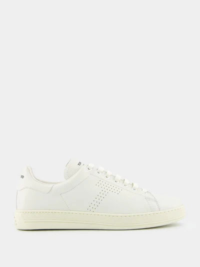 TOM FORD Warwick Grained Leather Sneakers