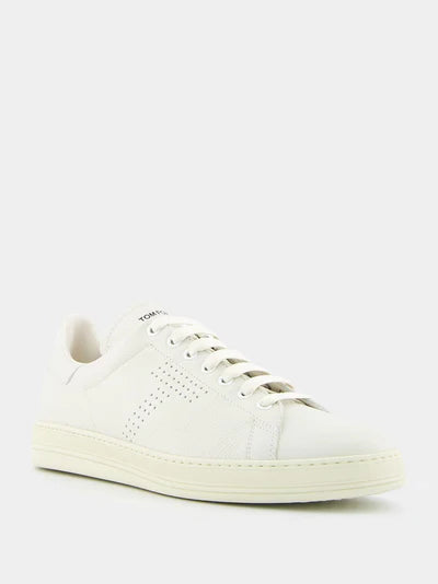 TOM FORD Warwick Grained Leather Sneakers